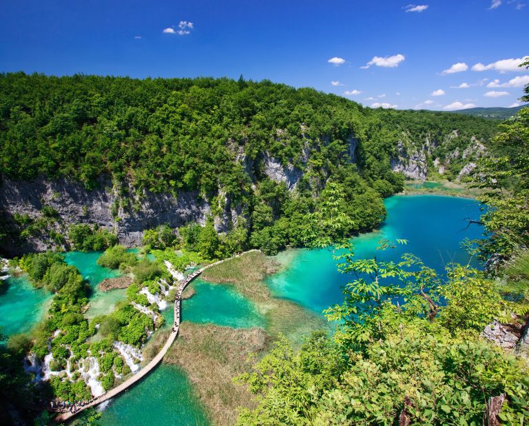 Plitvicer Seen Nationalpark in Kroatien schöne Landschaft