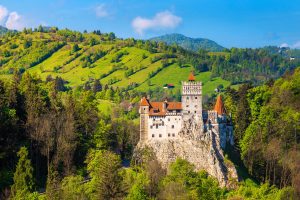 Bran slott nära Brasov, Rumänien