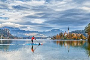 SUP on Lake Bled